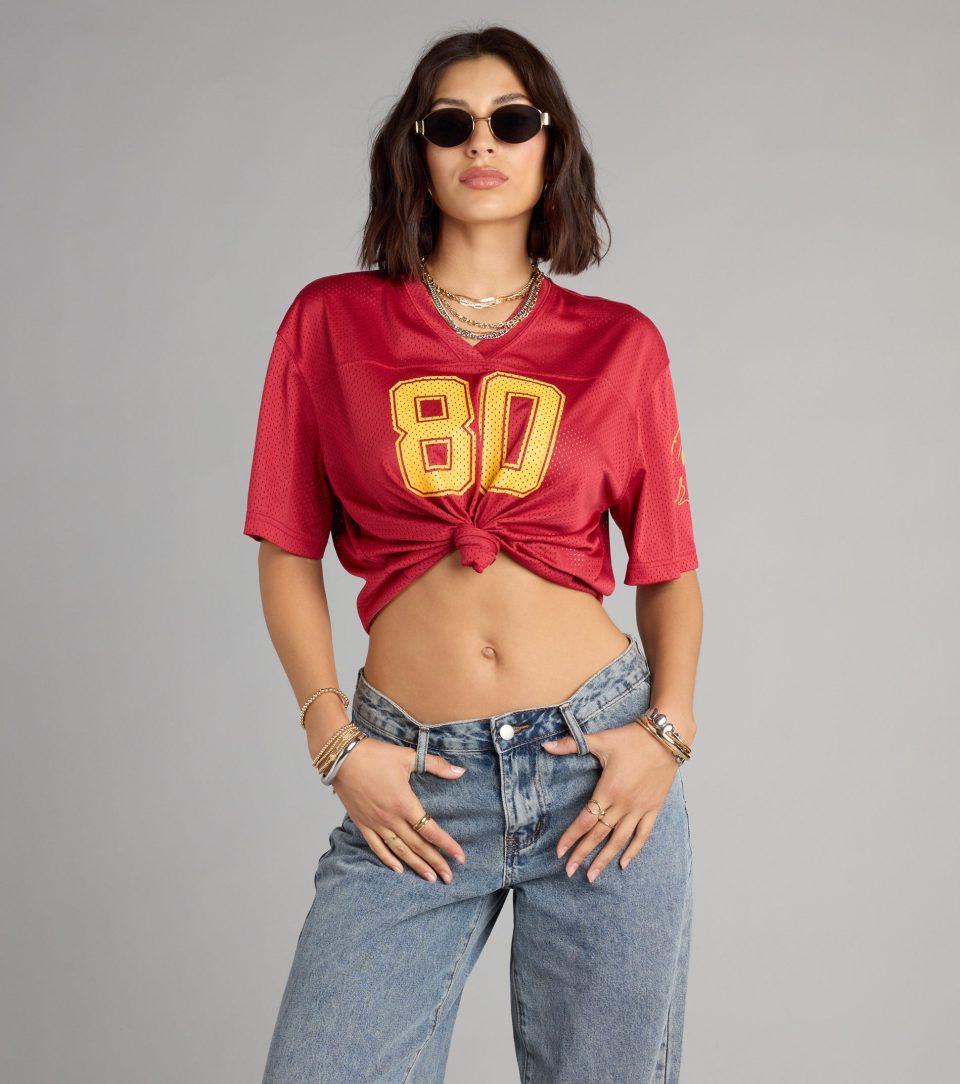 Fight On!® Babe USC® Cropped Jersey Top