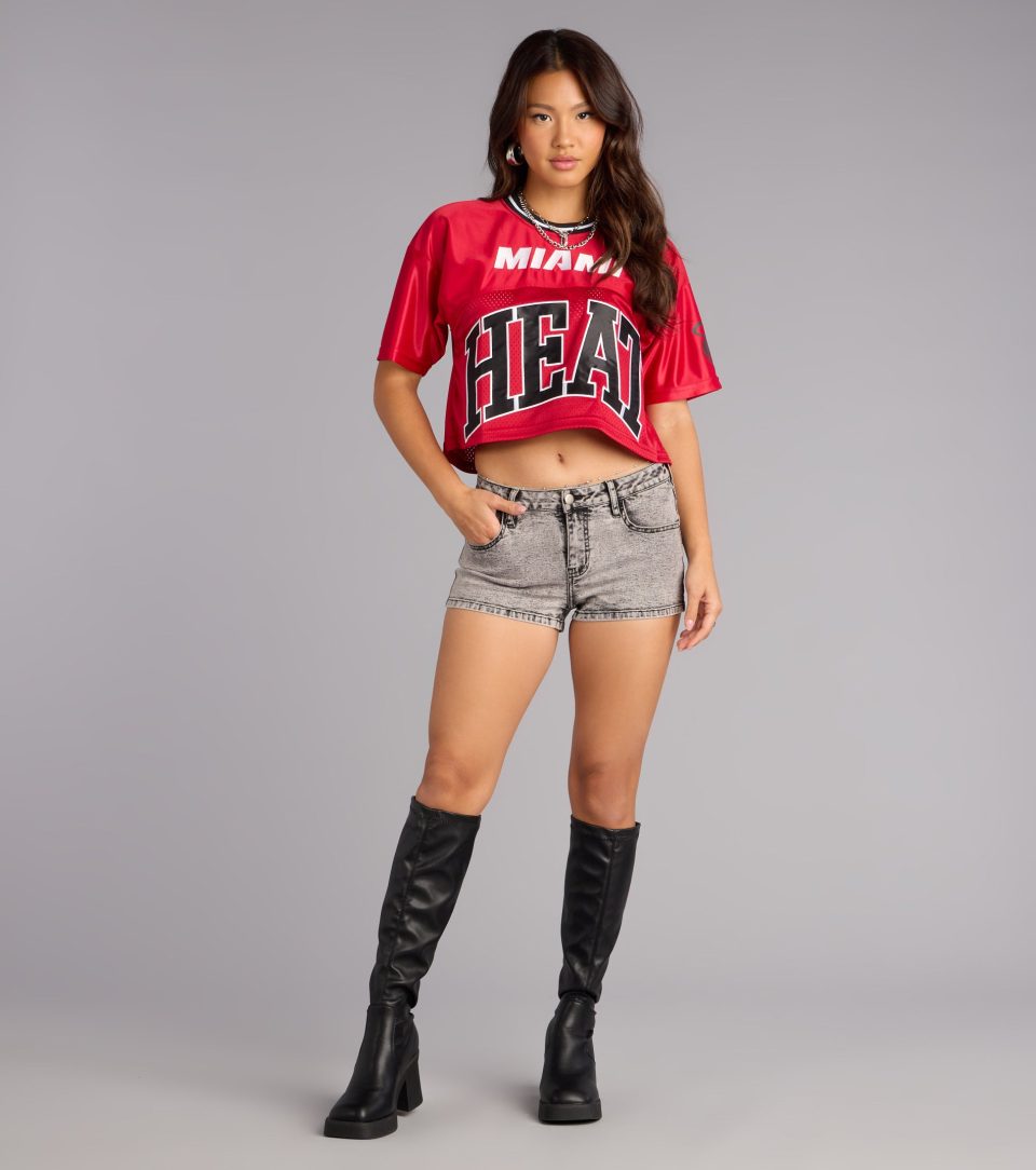 Ultra Game NBA Miami Heat Crop Top