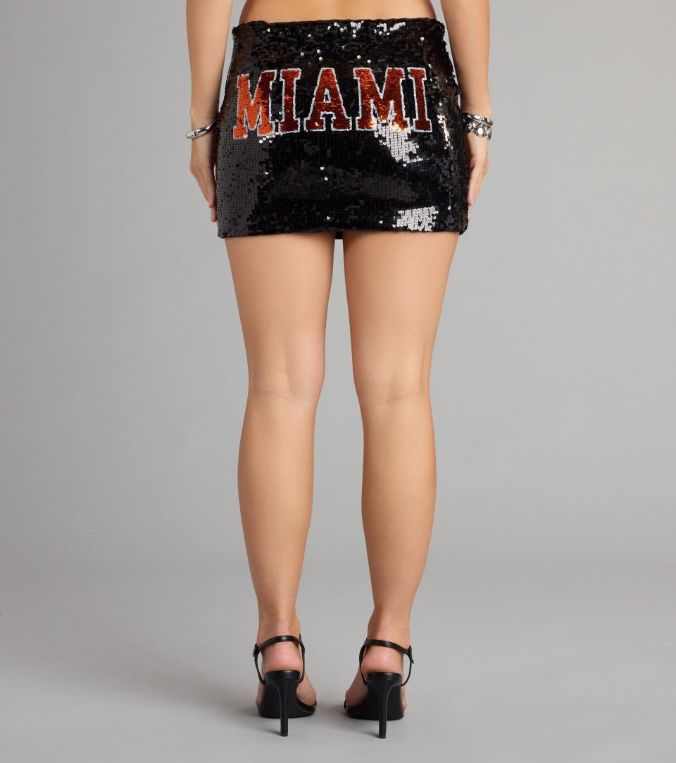 U Already Know Sequin Miami™ Mini Skirt