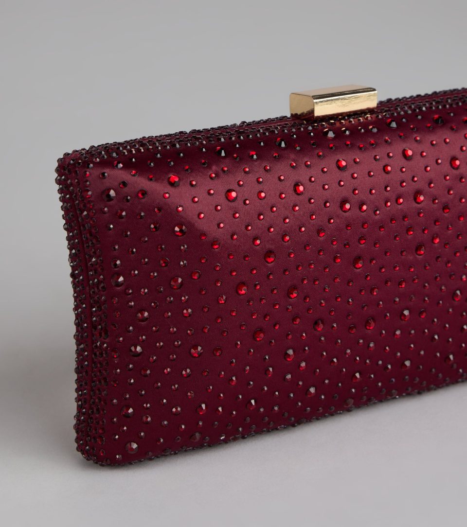 Spotlight Moment Satin Clutch