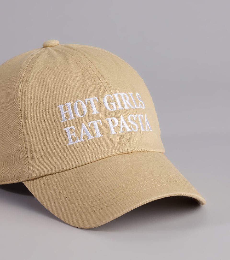 Hot Girls Eat Pasta Baseball Cap