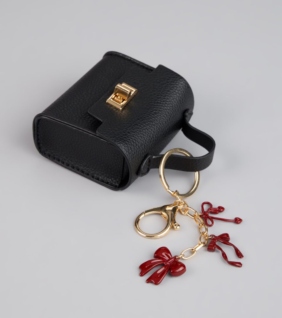 Petite Luxe Purse Bow Keychain
