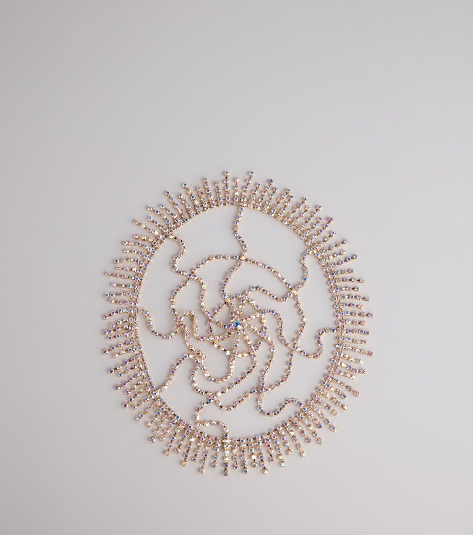 Dark Glam Halloween Rhinestone Headpiece